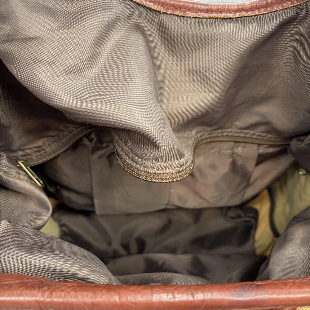 Buffalo Jackson Tote Mens Canvas Leather Travel Bag Commuter Safari Duffle